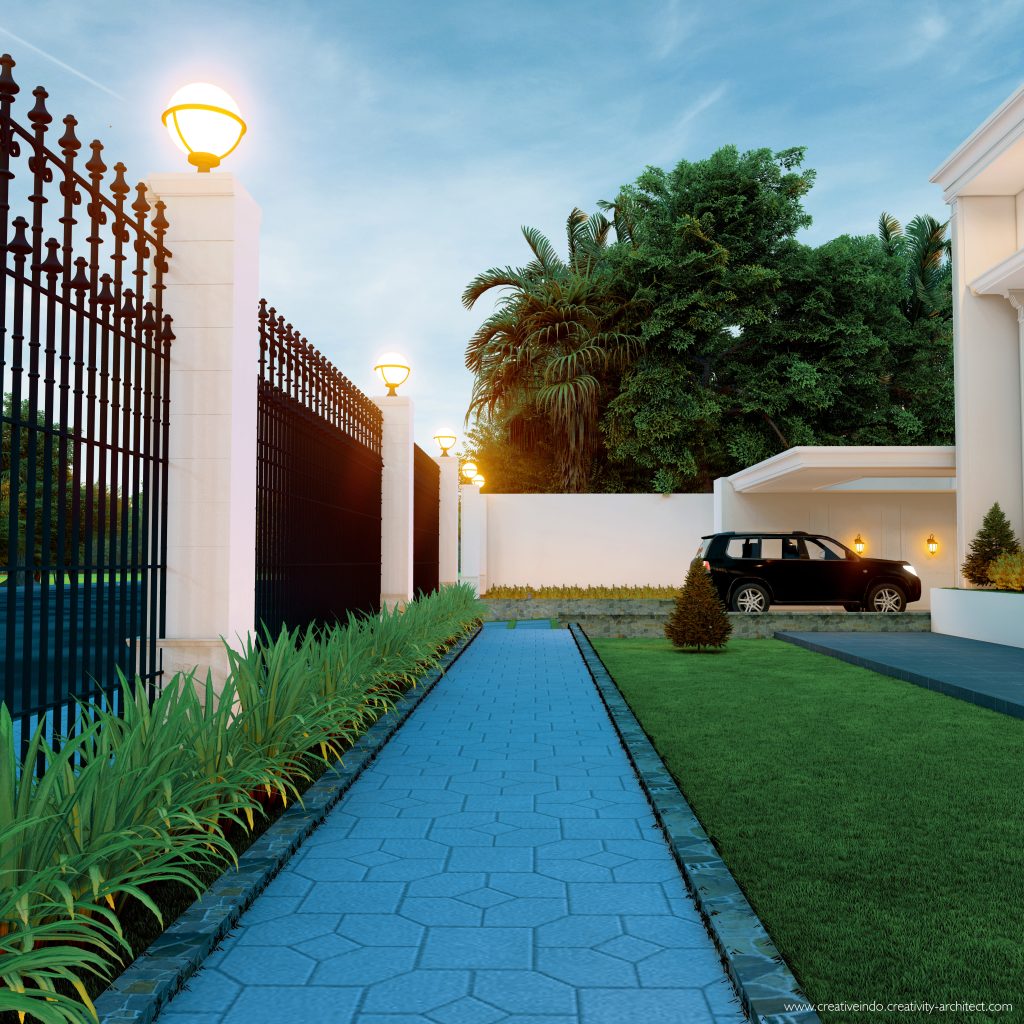 Jasa desain gambar arsitek rumah mewah modern klasik dari Creative Indo Arsitek.