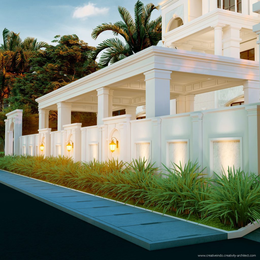 Jasa desain gambar arsitek rumah mewah modern klasik dari Creative Indo Arsitek.