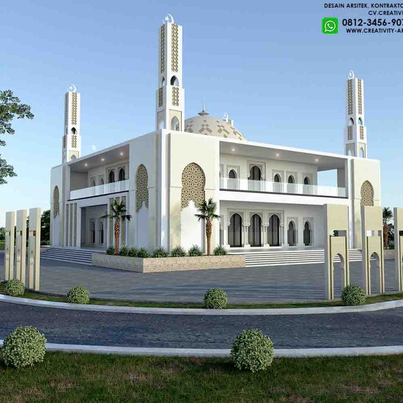 JASA-DESAIN-MASJID-0812-3456-9076-UMAR101 Jasa Arsitek Desain Masjid Modern / Klasik