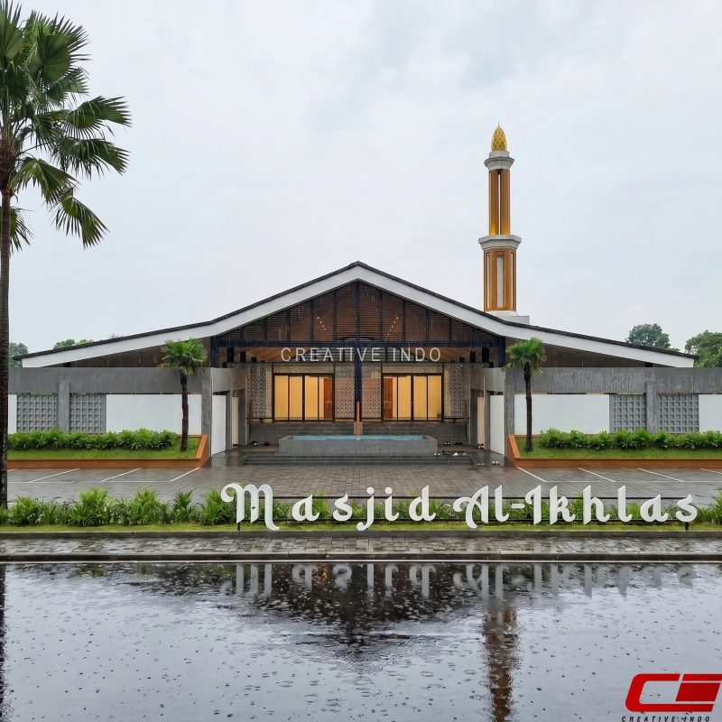 Desain masjid modern.