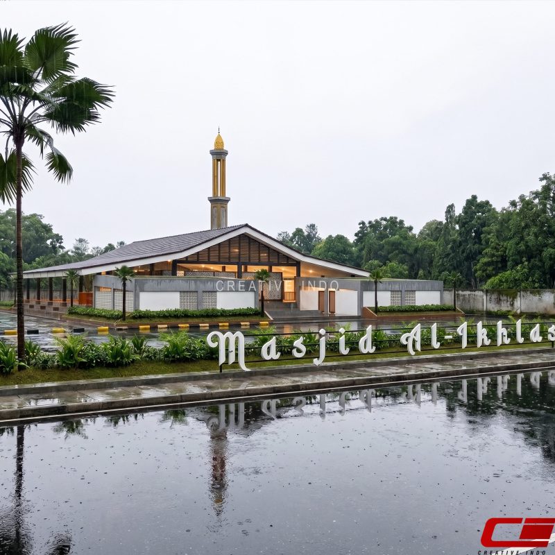 Desain masjid modern.