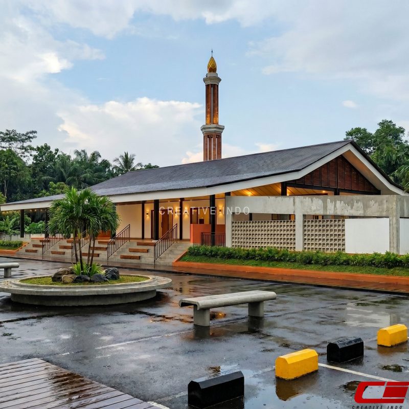 Desain masjid modern.